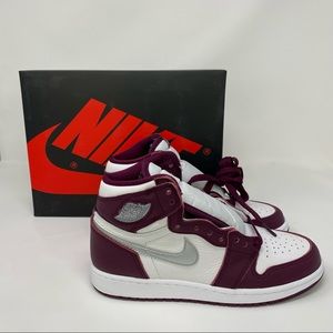 maroon jordan ones